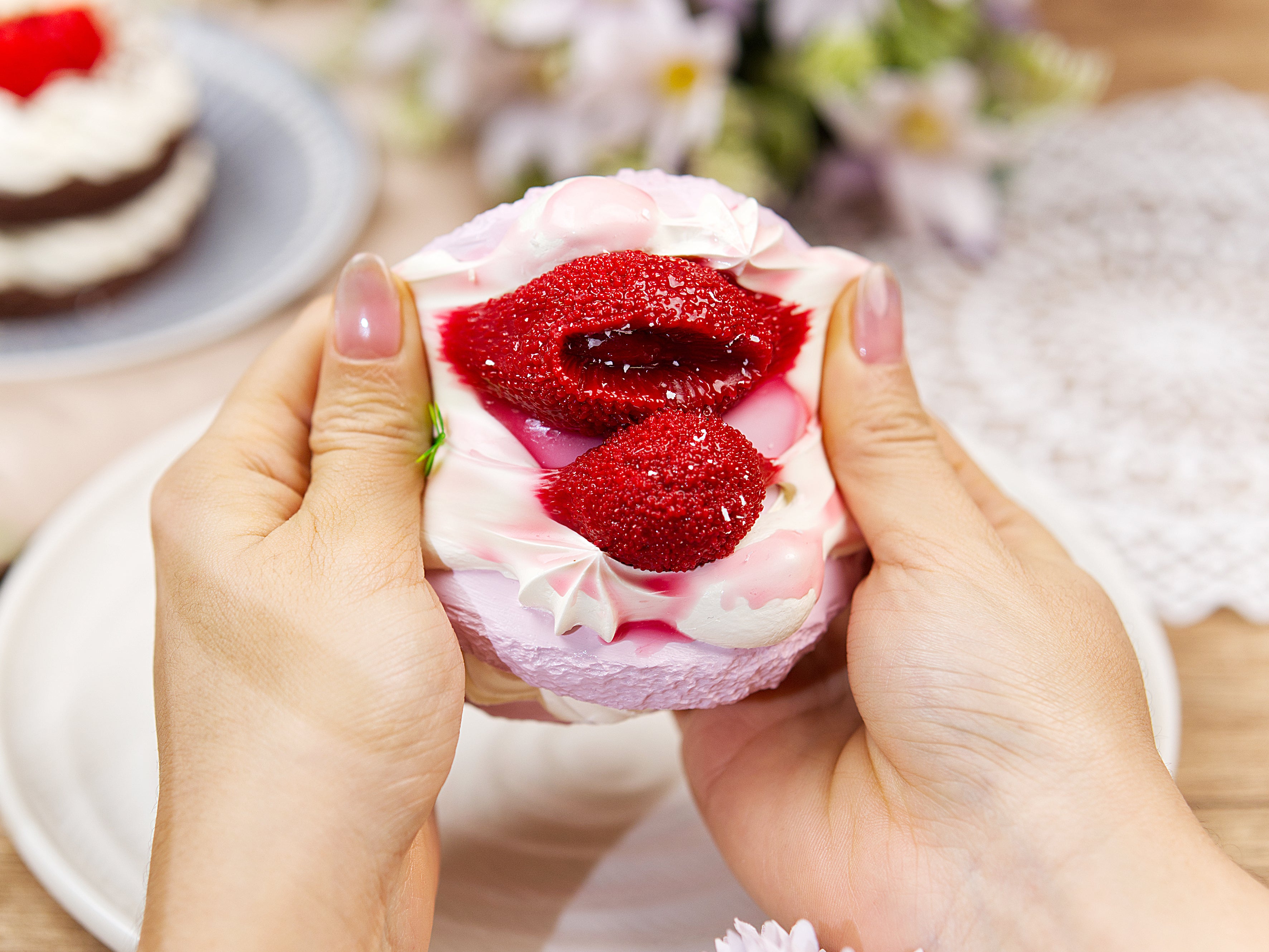 Chinese Bayberry Cream Mini Cake