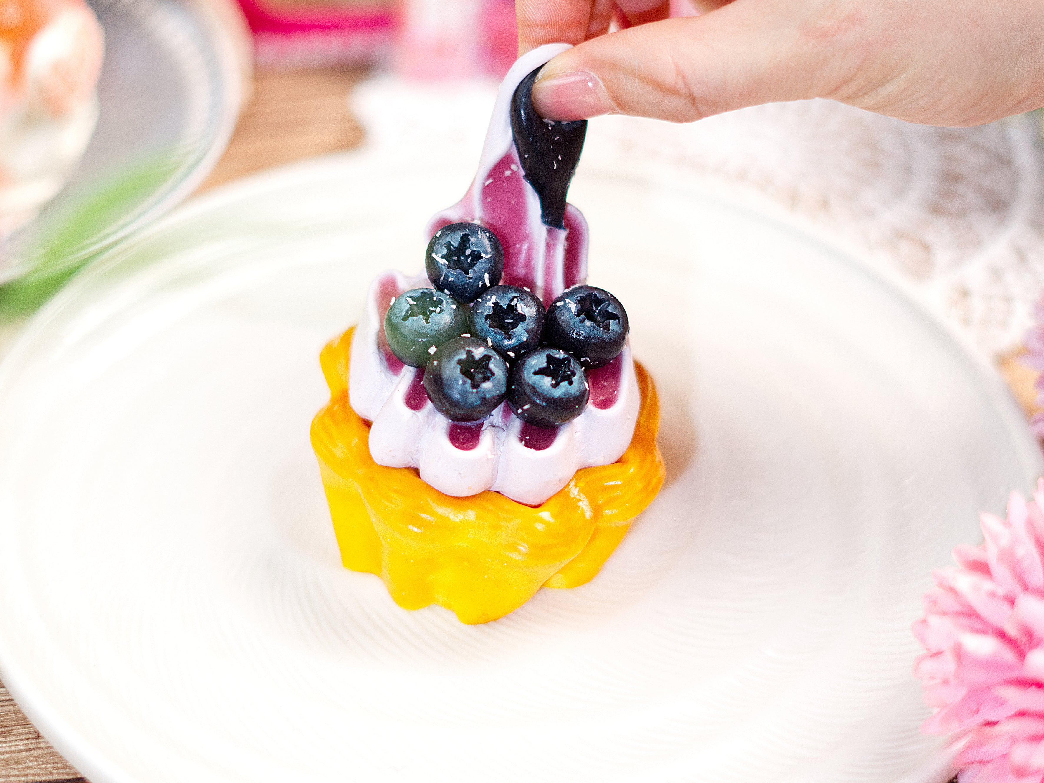 Blueberry Egg Tart