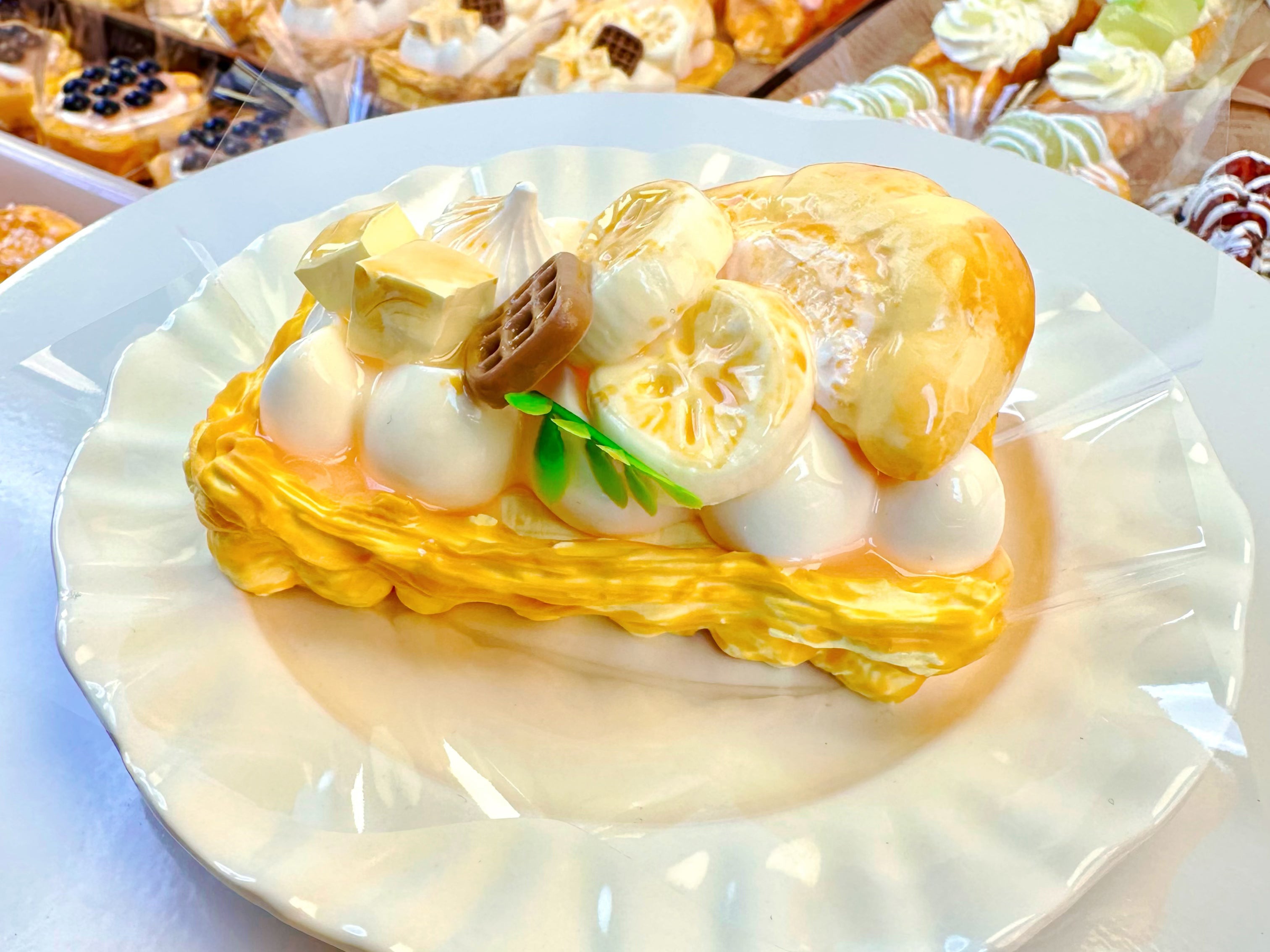 Lychee Banana Mille Crepes Tart
