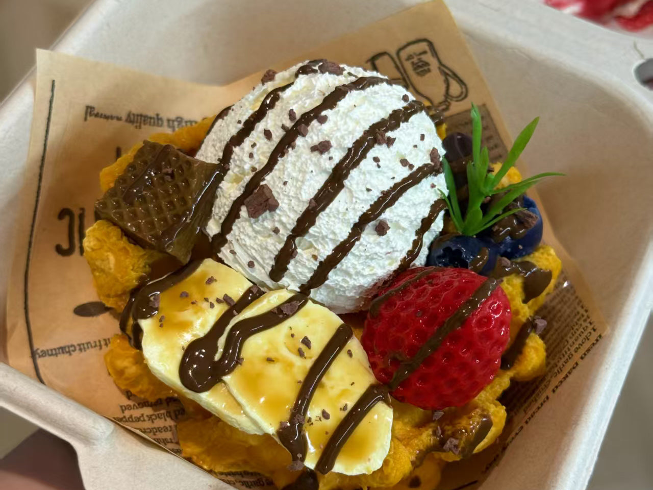 Fruit Tart-Style Waffle